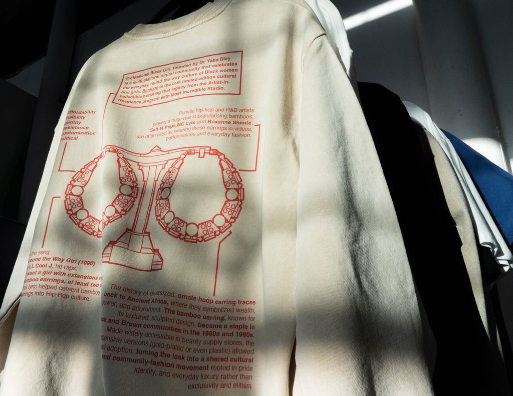 BAMBOO Double Up Snow Washed Sweatshirt