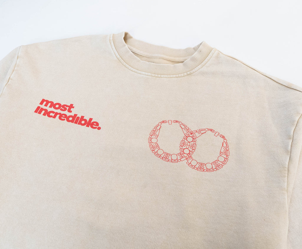 BAMBOO Double Up Snow Washed Sweatshirt