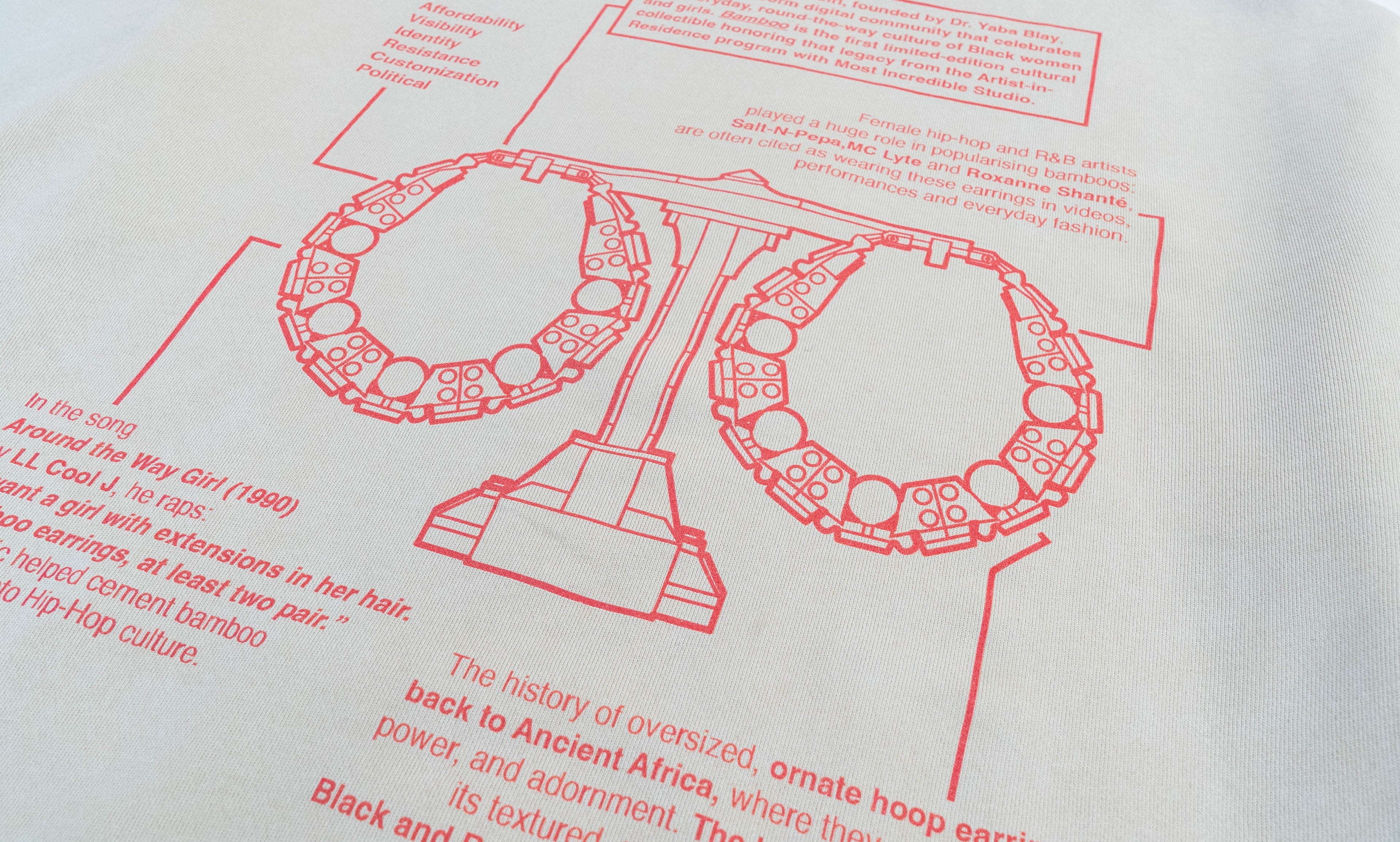 BAMBOO Double Up Snow Washed Sweatshirt