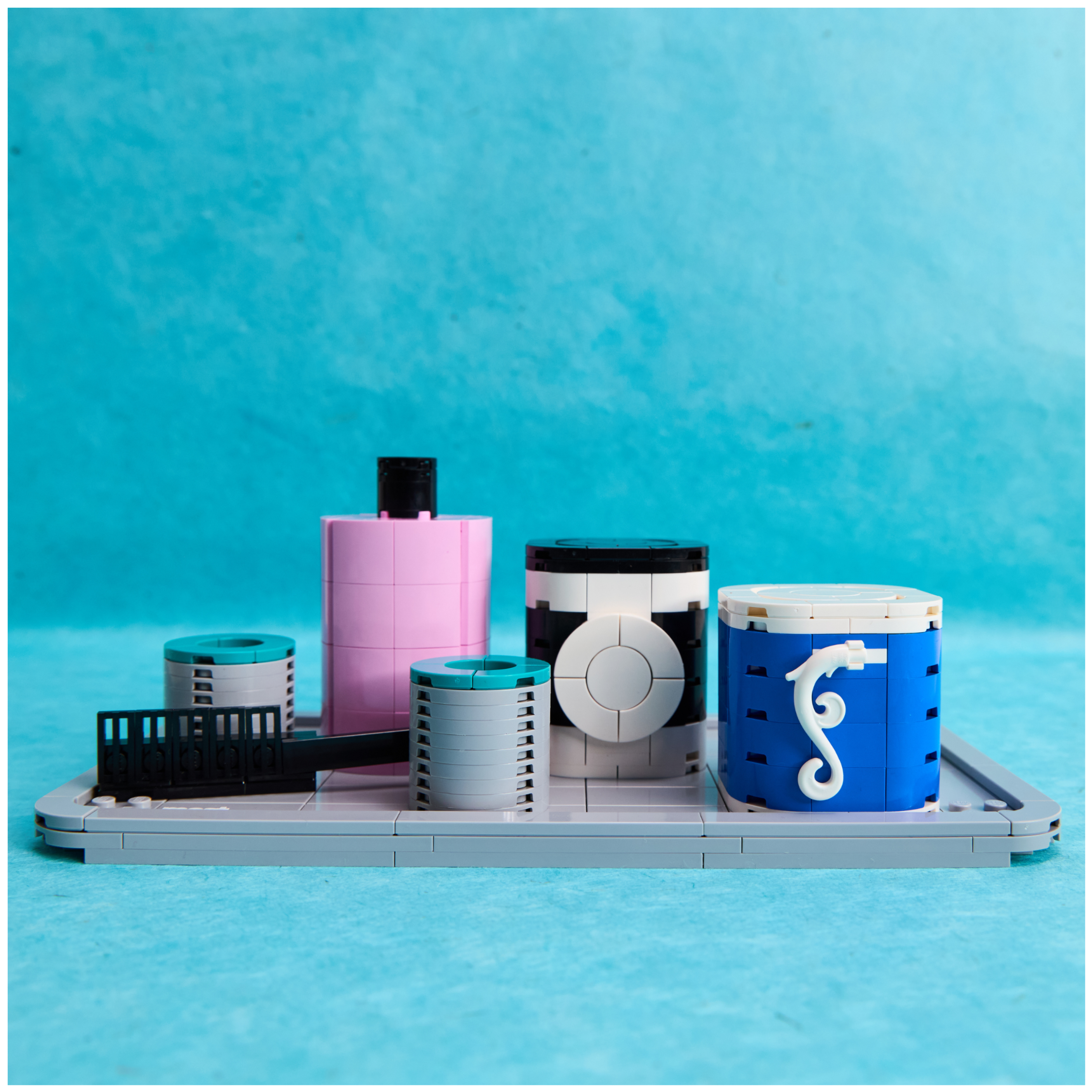 
The Beauty Supply LEGO® brick set by Dr. Yaba Blay for Most Incredible Studio — a 338-piece cultural composition honoring the Black beauty supply store