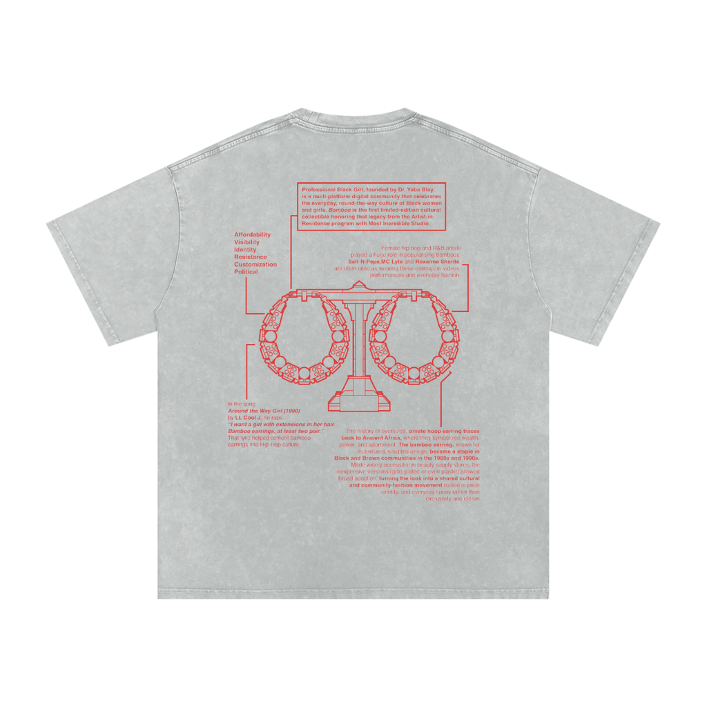 Bamboo Double Up Snow Washed Tee