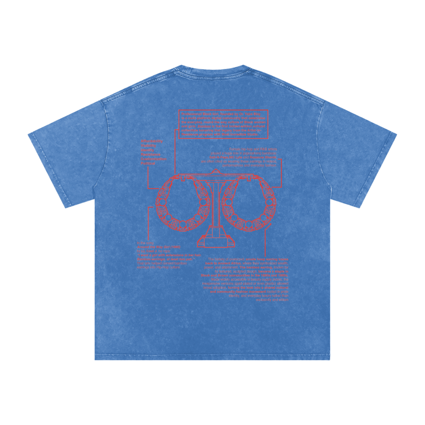 Bamboo Double Up Snow Washed Tee